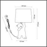 5663/1T LN Настольная лампа E14 40Вт 220В IP20 MODERNI