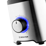 Блендер стационарный BRAYER BR1203, 1200 Вт, 5 скоростей, чаша 1,75 л, метал - стекло, серебристый