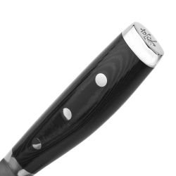 Нож кухонный Сантоку 16,5 см, с углублениями на лезвии, «Santoku», дамасская сталь, серия Gou, YA37001G, YAXELL, Японияфотография - 5