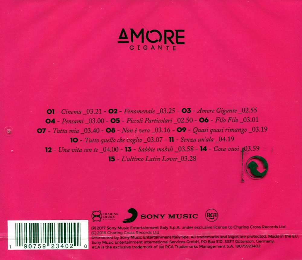 Gianna Nannini / Amore Gigante (CD)