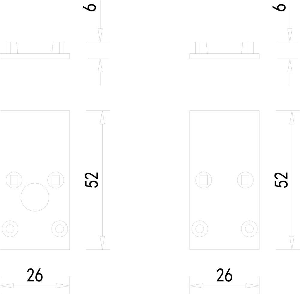 Боковая заглушка для встраиваемого шинопровода DLT2500InW,  белая,  с отверстием для токопровода