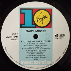 Винтажная виниловая пластинка LP Gary Moore Victims Of The Future (Japan 1984) (Obi) Empty Rooms