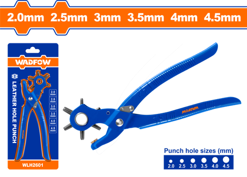 Дырокол для кожи 225 мм (12/72) WADFOW WLH2601