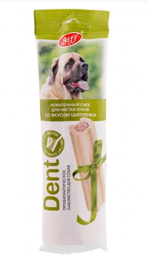 TitBit Biff Dent Жевательный снек для собак крупных пород со вкусом цыпленка, 95 гр