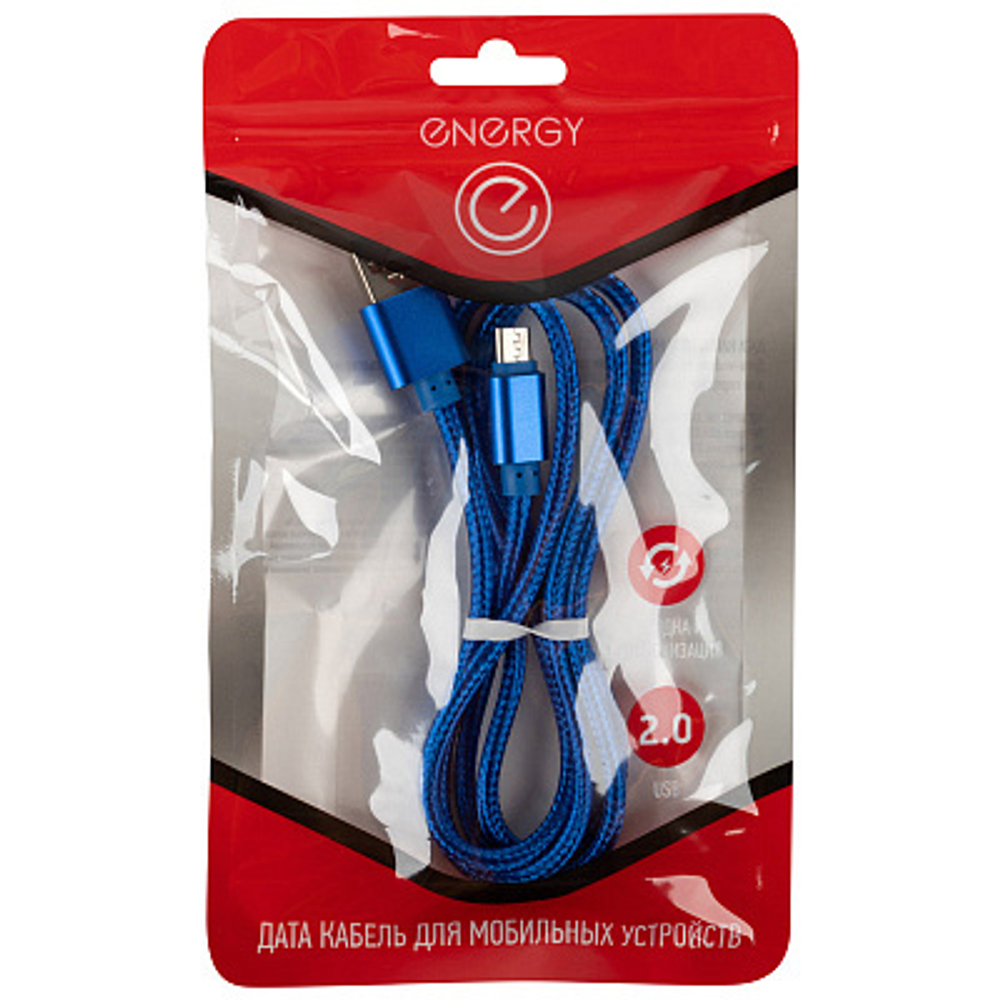 Кабель Energy ET-27 USB/MicroUSB, синий