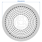 Салфетка для сервировки IKEA PENNFISK (ПЕННФИСК), Ротанг, 37 см