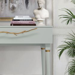 Консоль Арт Колор matte Классик Голд Серый дым матовый