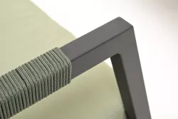 "Лилия" лаунж-зона 4-местная из алюминия, цвет серо-зеленый