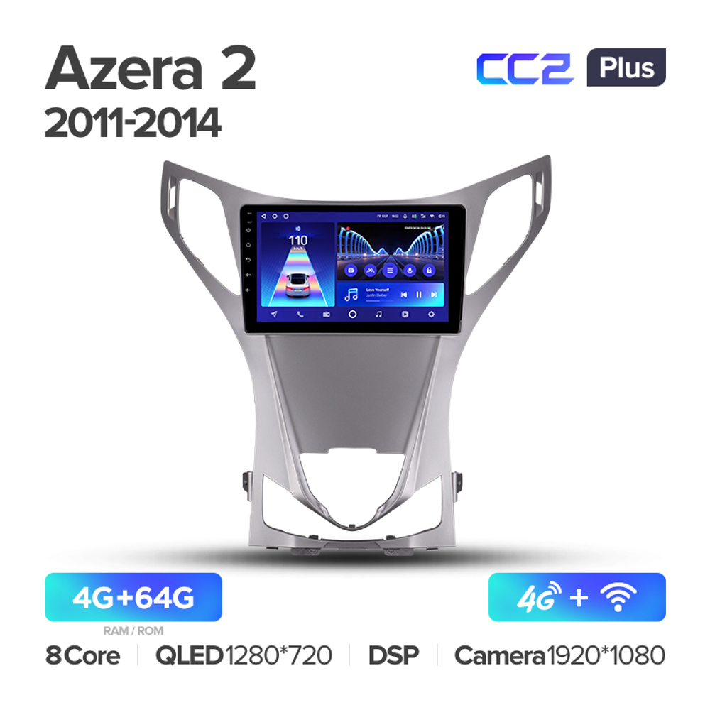 Teyes CC2 Plus 9" для Hyundai Azera II 2011-2014