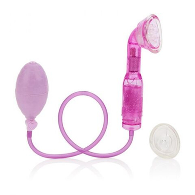 Клиторальная помпа с насадками и вибрацией Dr. Laura Berman Selene Vibrating Clitoral Pump (Цвет: розовый)