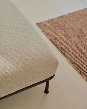 Пуф для ног Aurum цвета экрю 85 x 85 см