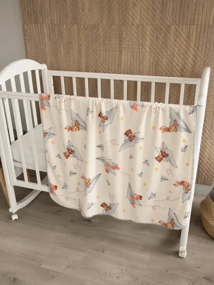 Плед Baby Nice micro flannel Самолётики 100х118 см
