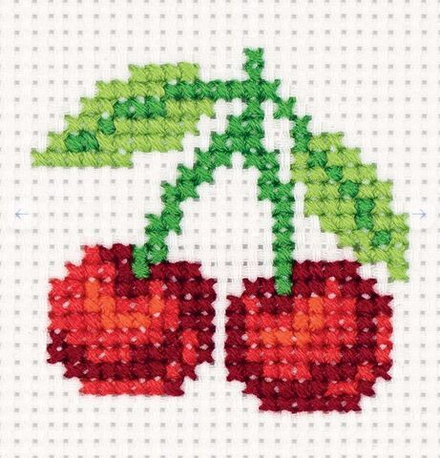 "Klart" набор для вышивания 8-356 "Сладкая вишенка" 8.5 х 8 см