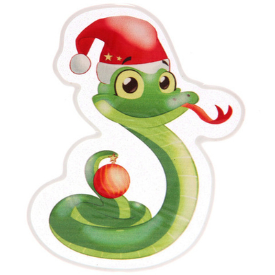 Наклейка на стекло «Загадочная змейка» 15*20 см