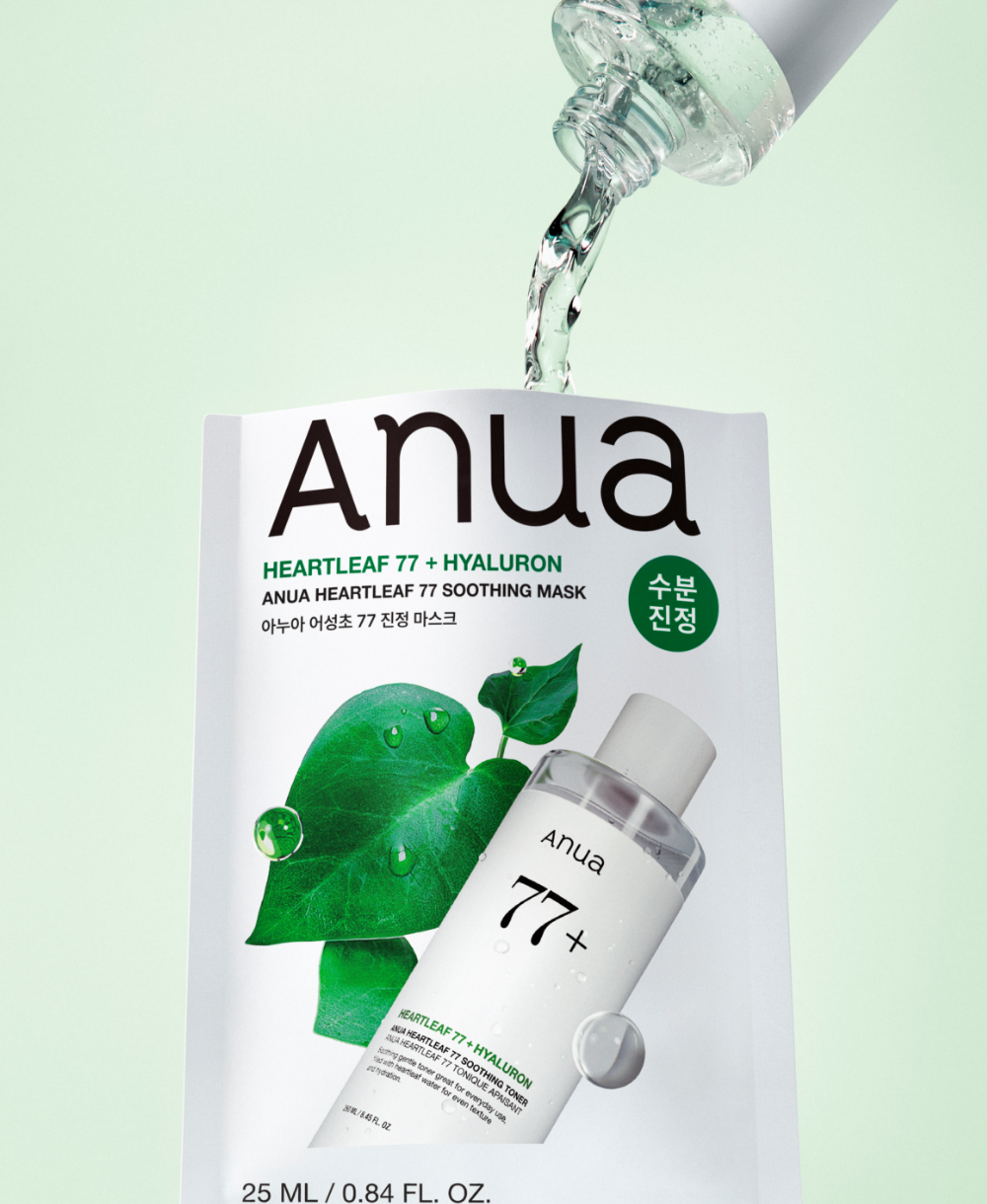 Anua Успокаивающая тканевая маска на основе экстракта хауттюйнии Heartleaf 77% Soothing Sheet Mask 25 мл