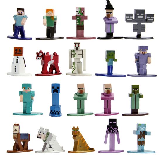 Набор Jada Toys Nano Metalfigs Minecraft wave 2 1.65" (20 Pack) 30770