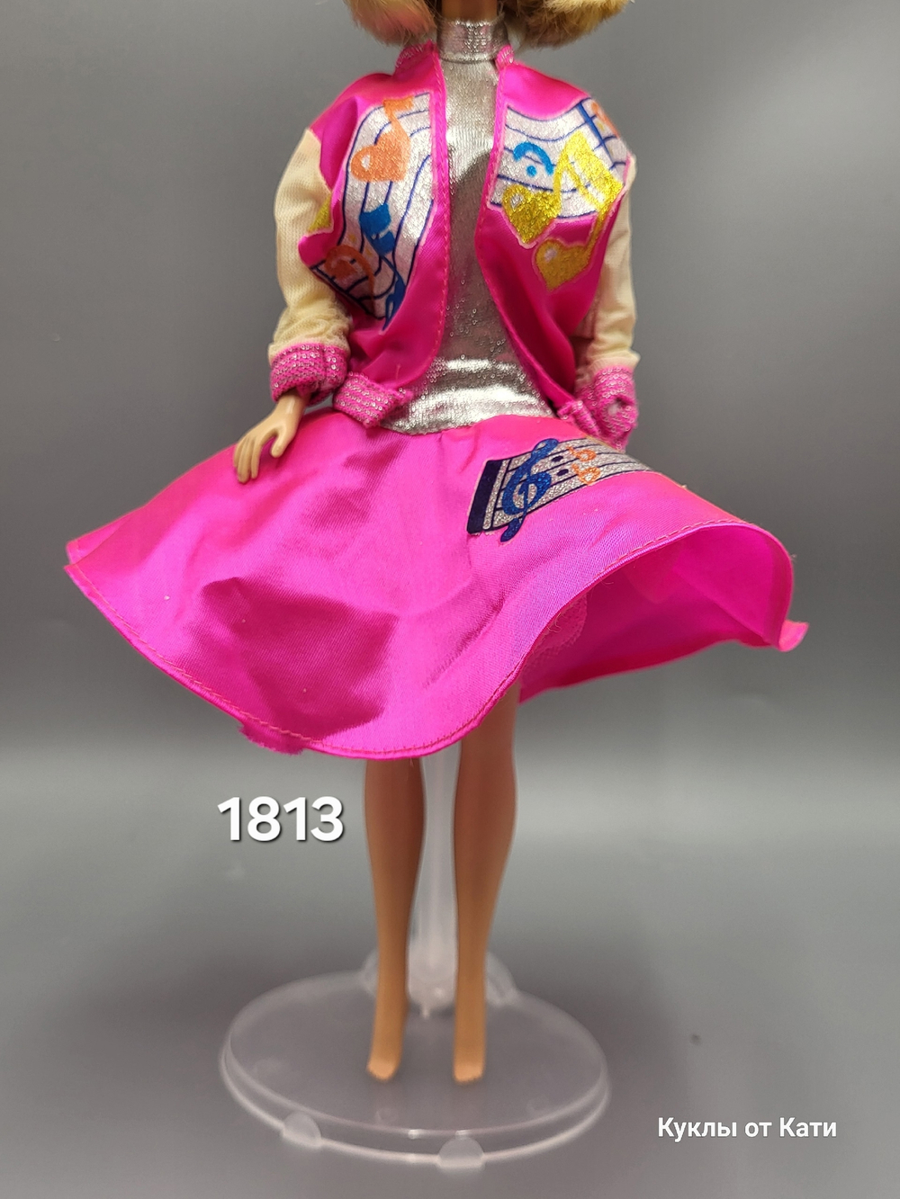 Одежда для куклы Барби винтаж комплект платье и куртка 1813