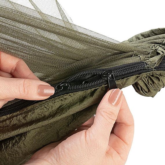 Гамак без планок 140х260см с москитной сеткой нейлон 210T (N-MH-G) NISUS