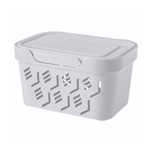 Ящик с крышкой универсальный "deluxe", 189х132х110 мм, 1,9л (светло-серый)