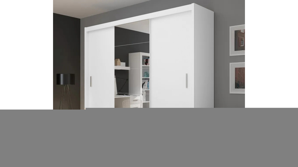 Шкаф-купе Ариадна Белый Фасадный 0101  240*60*240