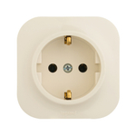 Розетка с заземлением без шторок IP20 16А 250В слоновая кость Quteo Legrand