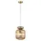 5042/1A PENDANT ODL24 445 античн.бронза/янтарный/металл/стекло/эко.кожа Подвес E27 1*60W JUGI