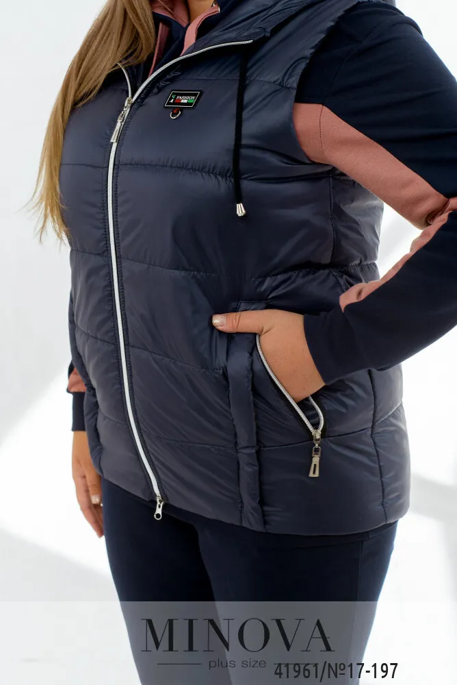 Жилет 17-197-синий Minova