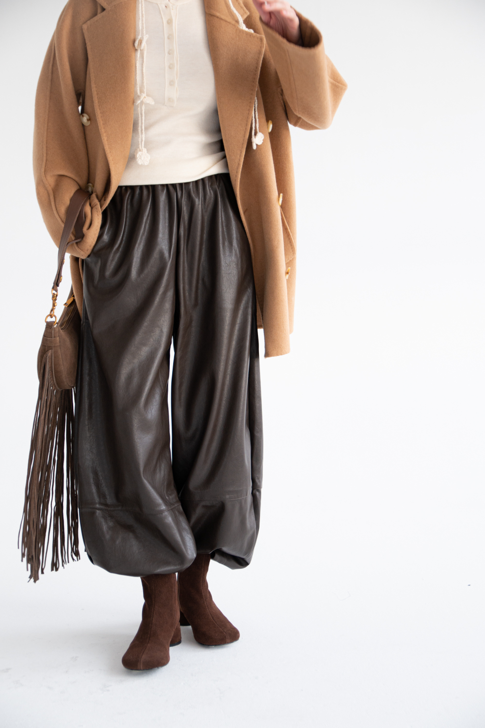 Брюки из экокожи JOUL