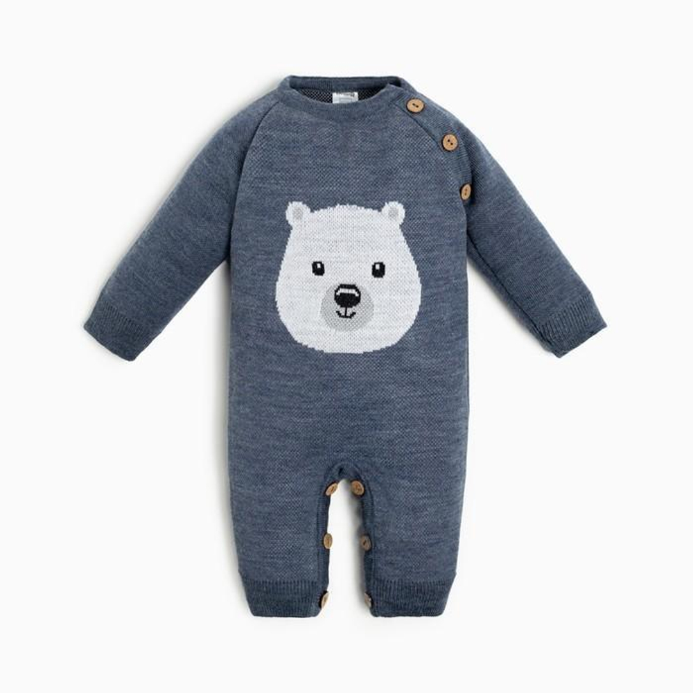 Комбинезон вяз. "Мишка" рост 68-74 см 7774832 (Крошка Я)