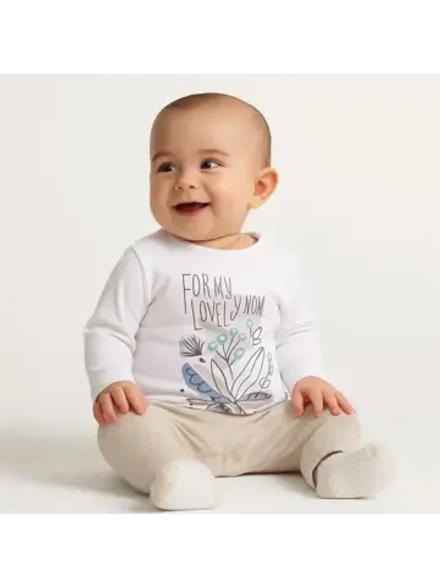 лонгслив ясельный для девочки хлопок.