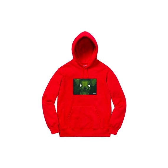 Supreme FW18 Chris Cunningham Chihuahua Hooded Sweatshirt Red