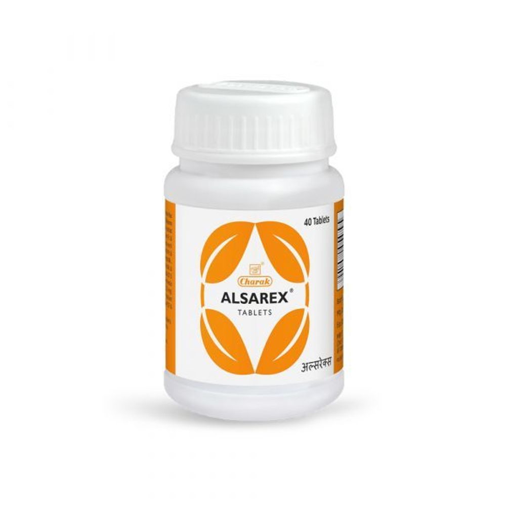 БАД Charak Alsarex для снижения кислотности желудка, от Helicobacter pilori 40 таб