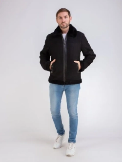 Дубленка мужская натуральная авиатор зимняя Турция