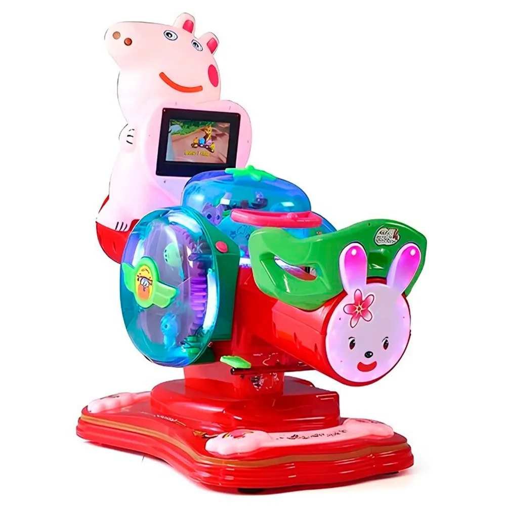 Аттракцион качалка с мультиками, качели-балансир «Качели со зверятами» Аттракцион качалка с мультиками, качели-балансир «Качели со зверятами»