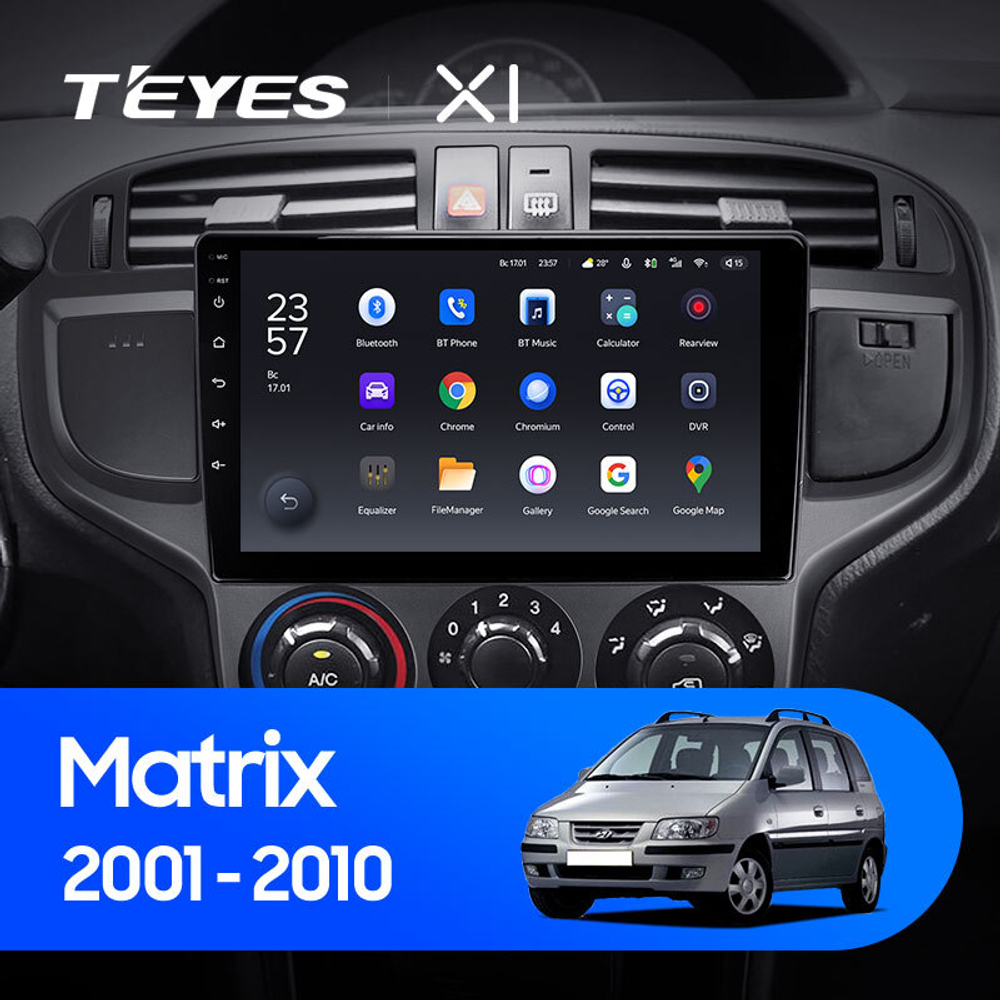 Teyes X1 9" для Hyundai Matrix 2001-2010