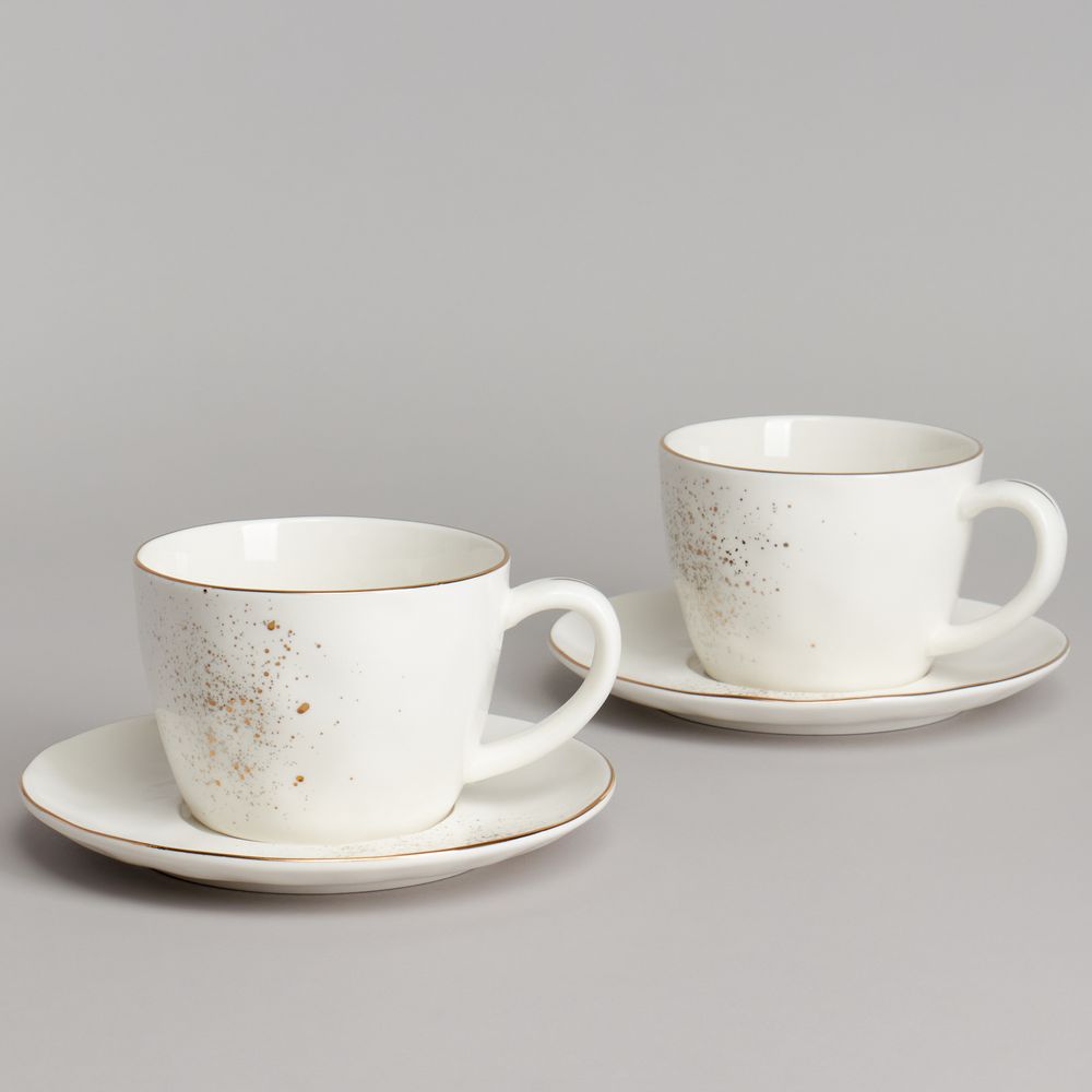 ЧАЙНЫЙ НАБОР BRONCO "GOLD" НА 2 ПЕР. 4 ПР. 350 МЛ