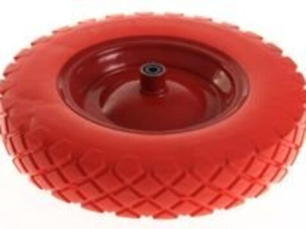 Колесо на тачку полиуретановое 4.00-8 Ø16 (5шт/уп).