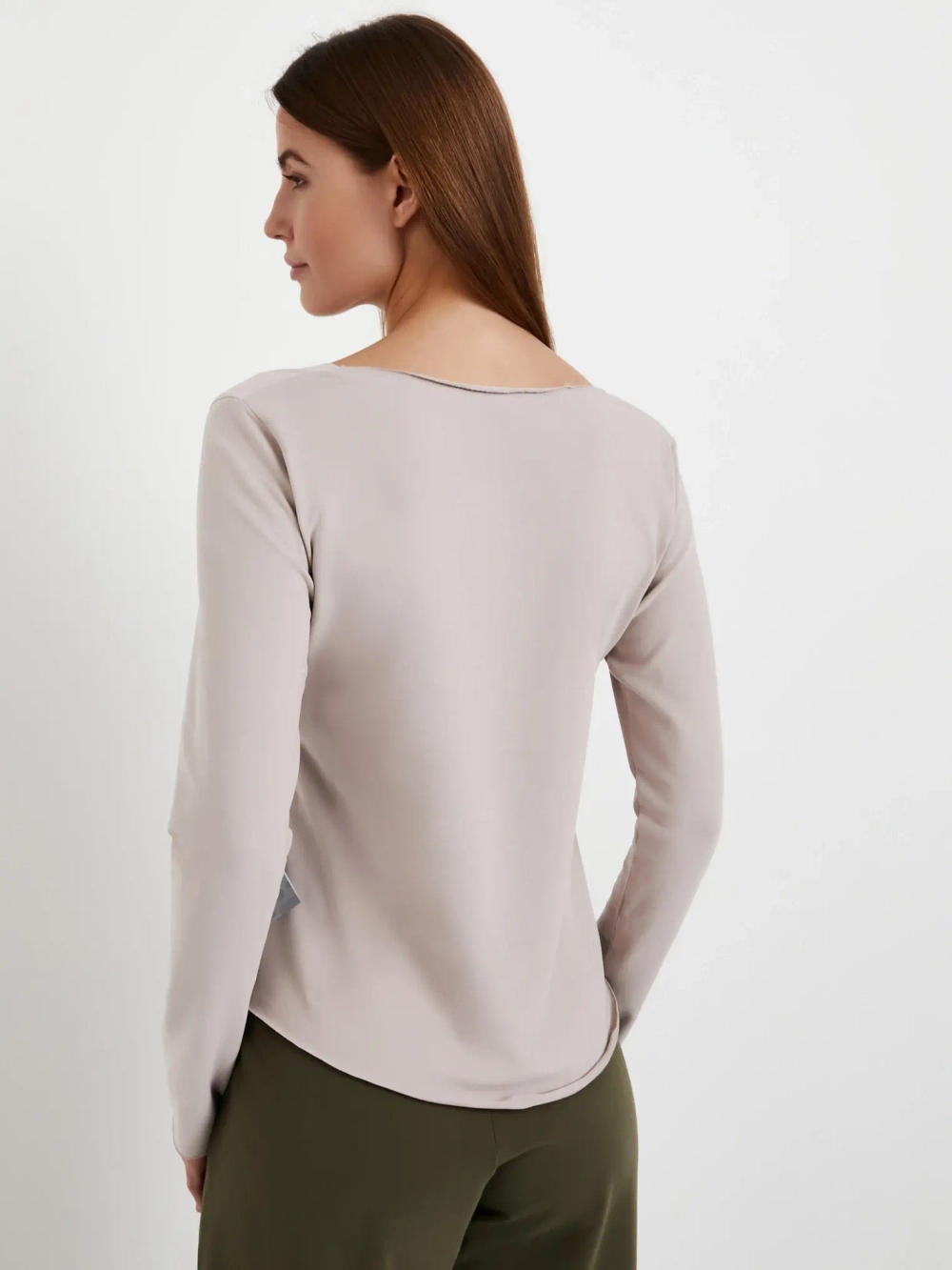 Лонгслив Базовый Песочный