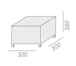 Столик плетеный журнальный Tama