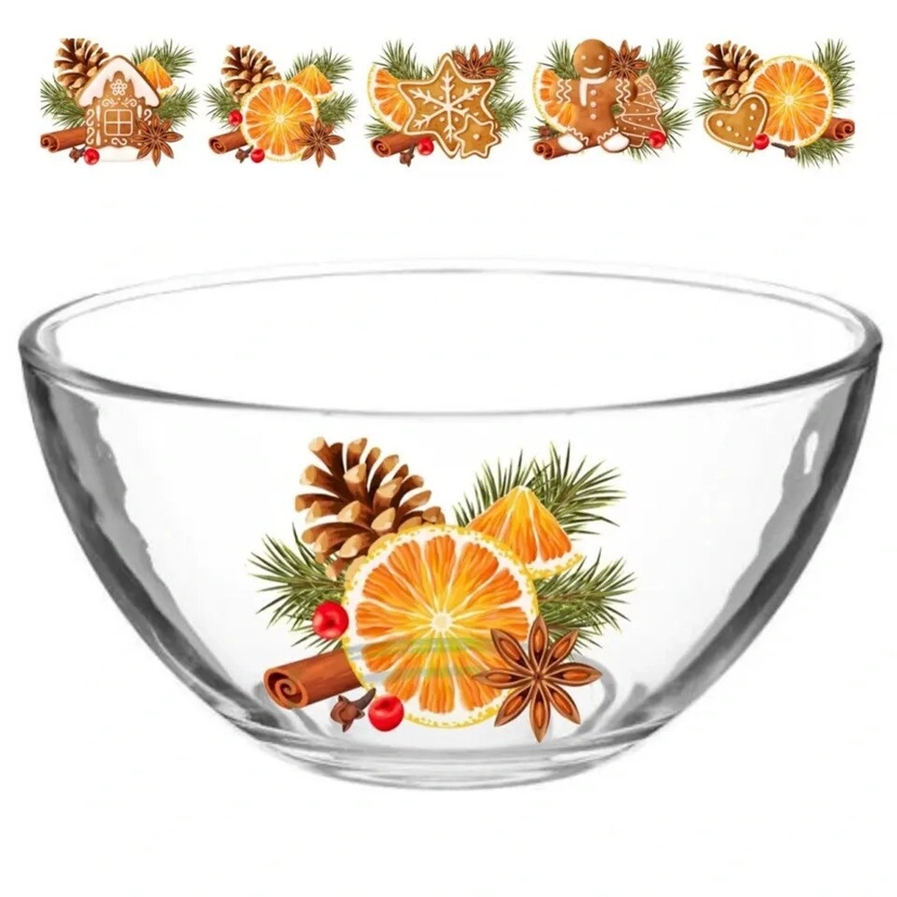 Набор из 2-х салатников 250мл «Со вкусом праздника» 5 видов D1322/02