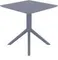 Стол пластиковый Sky 70х70 серый