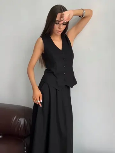 Костюм летний с юбкой