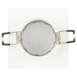 Светильник встраиваемый алюминиевый ЭРА KL110 WH под лампу MR16 GU5.3 белый матовый | Алюминиевые встраиваемые светильники