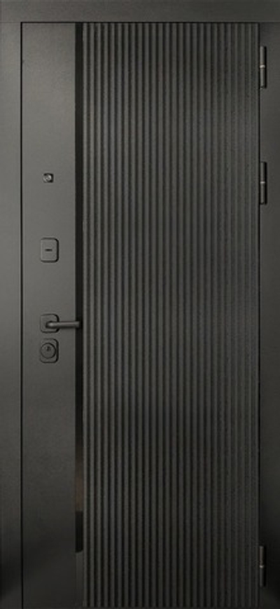 Входная дверь металлическая в квартиру с зеркалом внутри - 1013