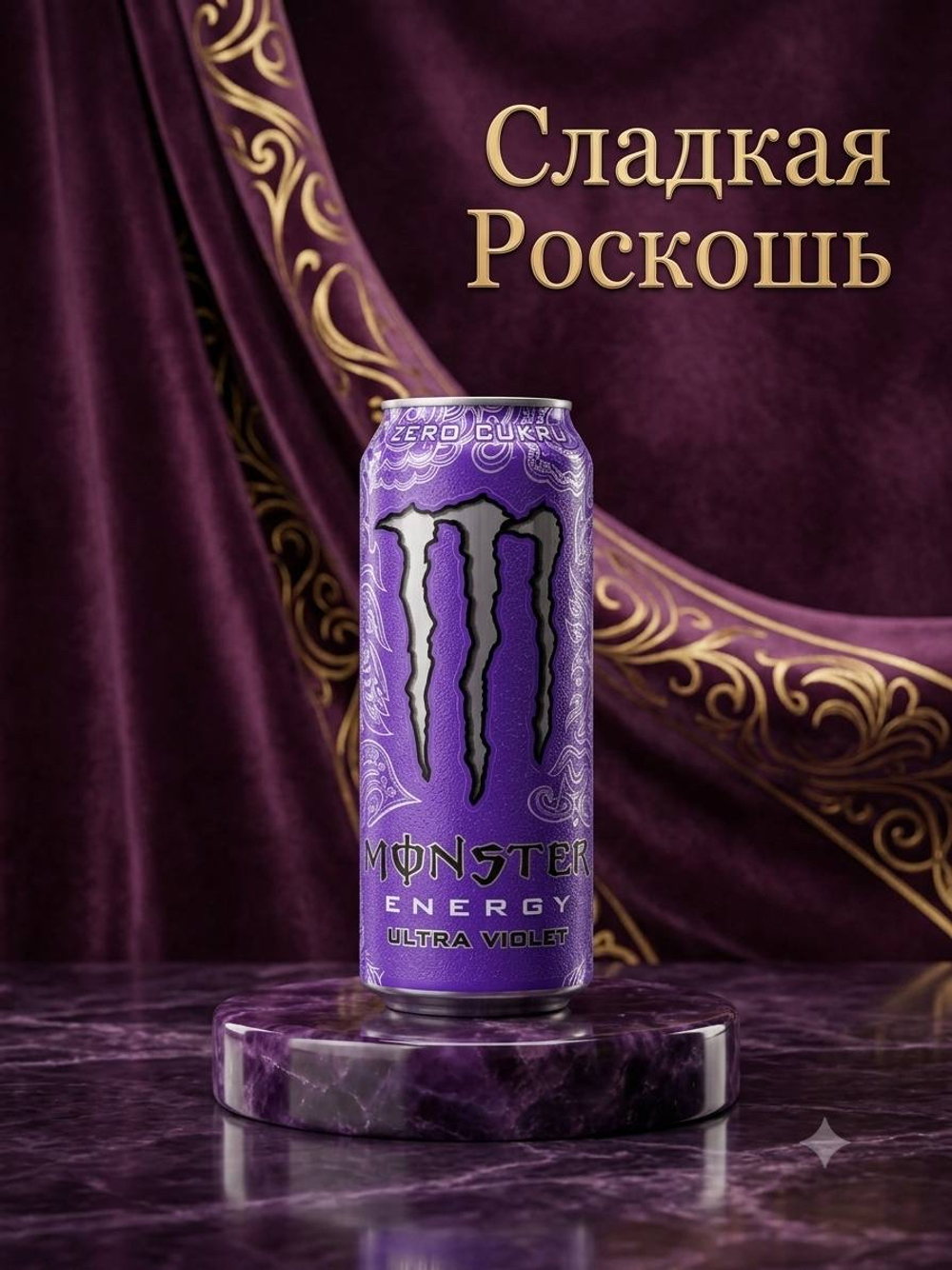 Энергетический напиток Monster Energy Ultra виноград Zero