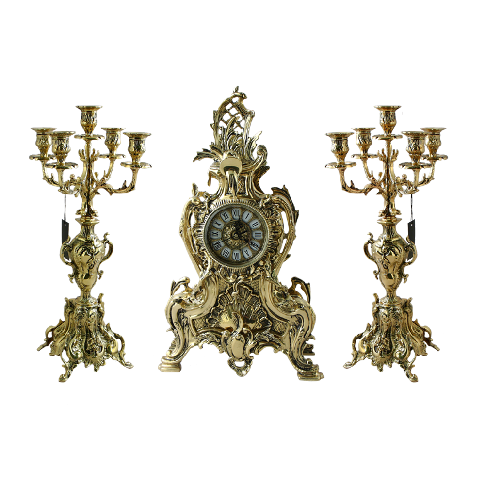 Bello De Bronze Часы Конша, золото