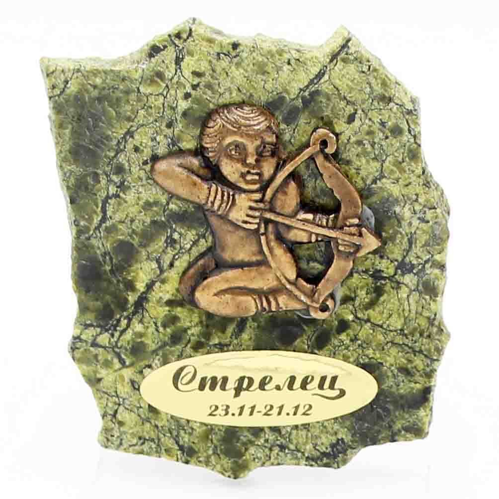 Пластина "Зодиак" змеевик, магнит