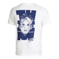 Мужское теннисное поло adidas Thiem Graphic T-Shirt Men - White, Blue