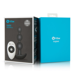 b-Vibe Triplet Anal Beads - Анальная елочка с 2мя моторами