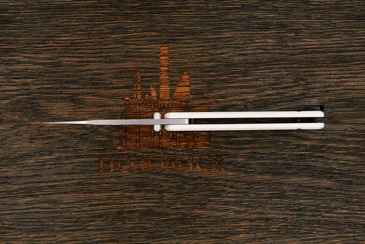 Нож складной QSP Canary Folder, клинок 72мм, сталь Sandvik 14C28N, рукоять G10 белый